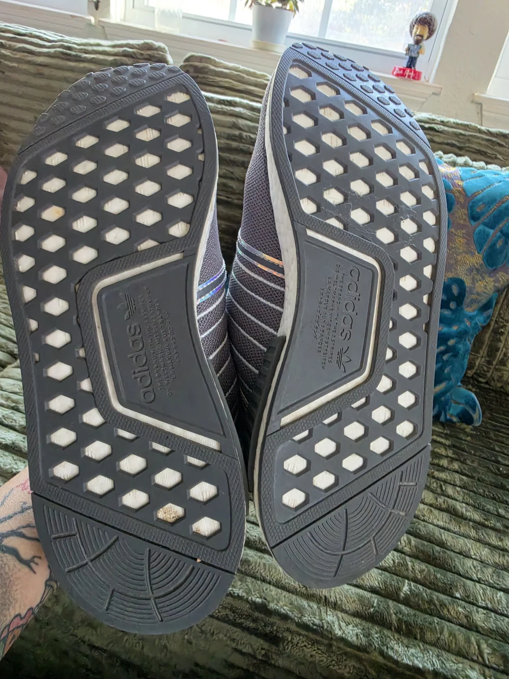 Adidas NMD_R1 Gray Iridescent Sneakers Women’s Size 7.5
